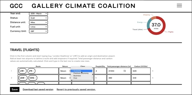 Gallery Climate Coalition Carbon Calculator
